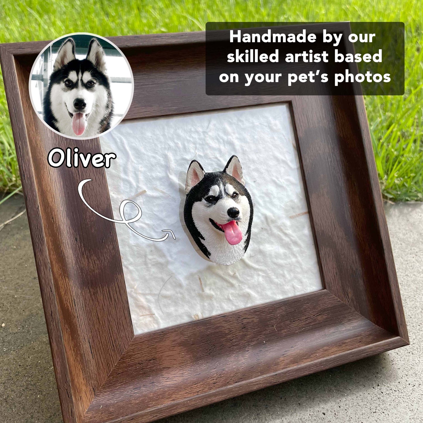 Personalized Life-Like Pet Figurine w/ Built-in Magnet