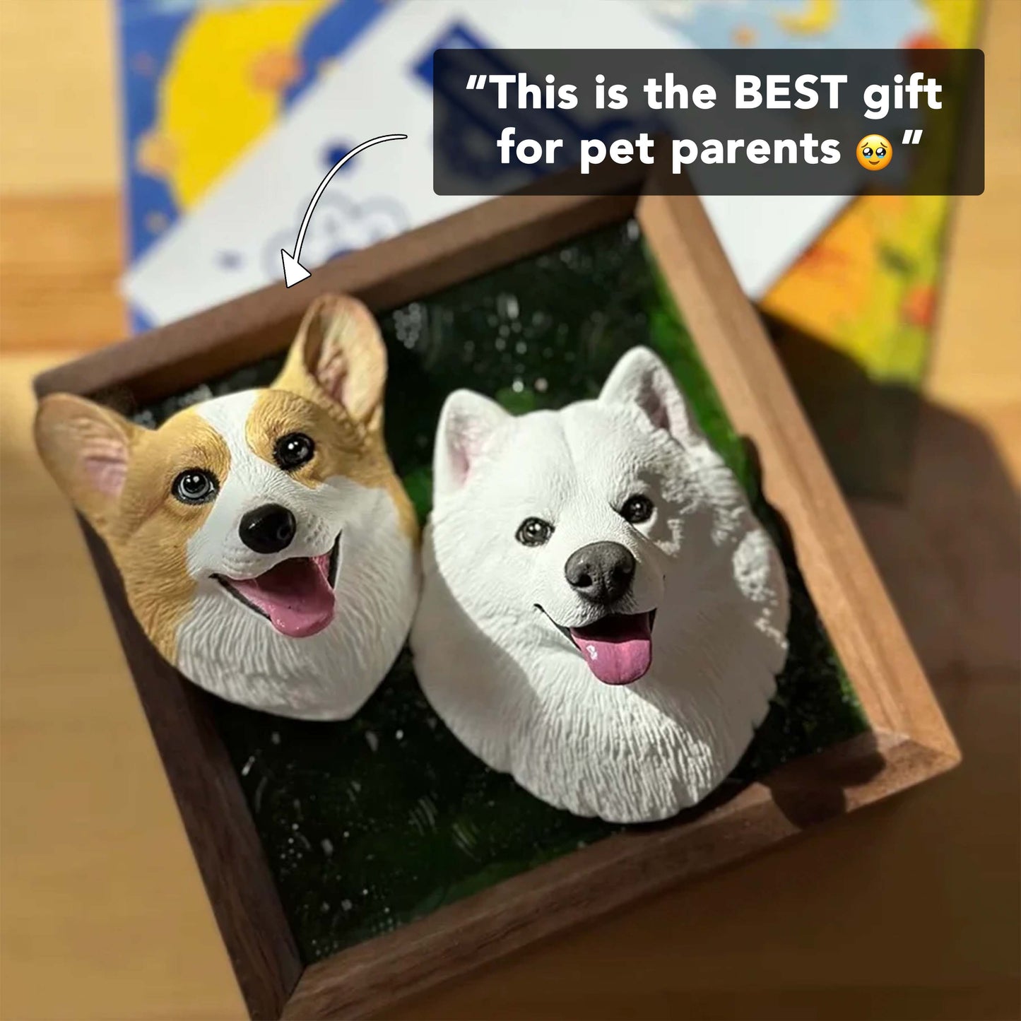 Personalized Life-Like Pet Figurine w/ Built-in Magnet