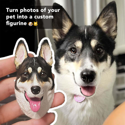 Personalized Life-Like Pet Figurine w/ Built-in Magnet