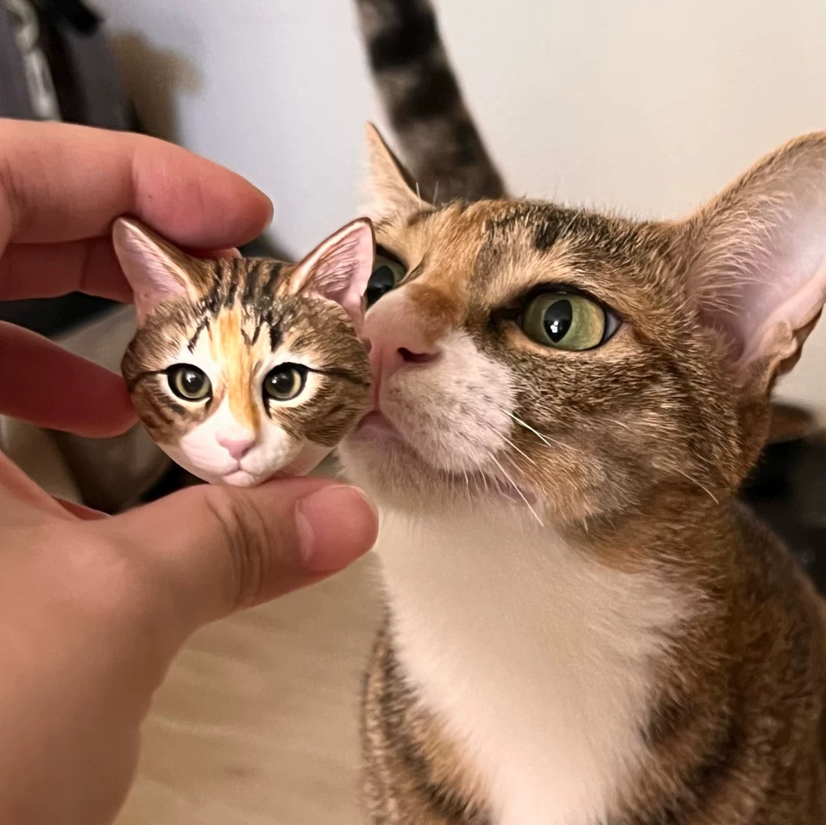 Personalized Life-Like Pet Figurine w/ Built-in Magnet