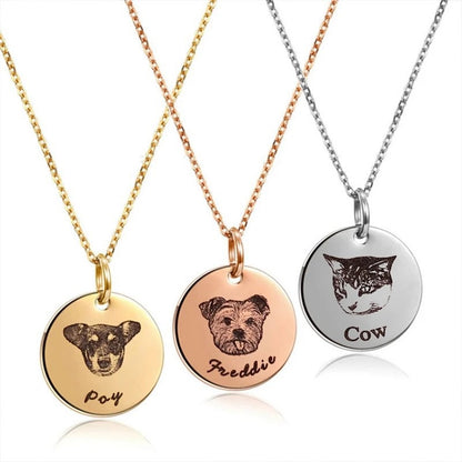 Personalized Pet Face Necklace