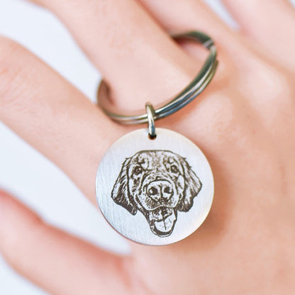 Personalized Pet Face Keychain